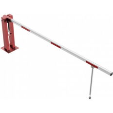 Manual barrier#with pneumatic spring#and hinged pole support