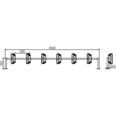 Bicycle rack – serial parking