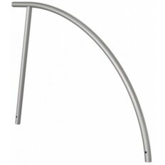 Stainless steel bicycle lean-on hoop#Ø 48 mm