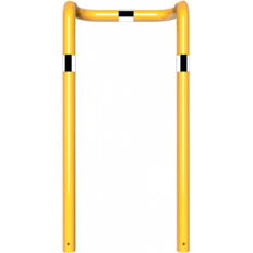 Anti-nudge hoop#double-sided, deep version#steel tube Ø 76 mm#yellow / black