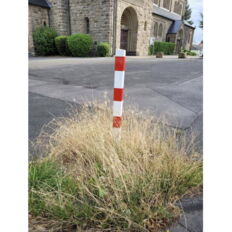 Barrier posts#Steel tube 70 x 70 mm#removable, with Euro profile cylinder lock