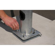 Concrete set-up device