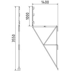 Corner/ bracket scaffolding