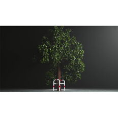 Anti-nudge hoop#for trees and posts