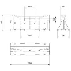 Concrete guardrail