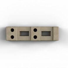 Mobile fence base #plate of concrete