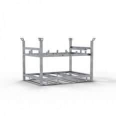 Storage and transport pallet for #10 traffic panels, for base plates and traffic panel lights