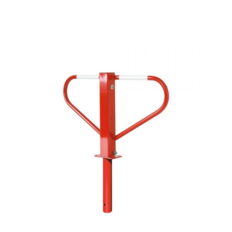 Car-park barrier foldable#with triangular lock#self-engaging lock