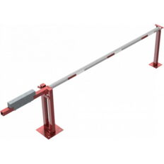 Access barrier with counterweight#and supporting post