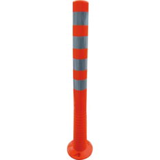 Flexipost red#white refl. stripes#Ø 80 mm