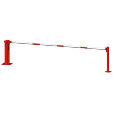 Manual barrier#with pneumatic spring#and fixed pole support