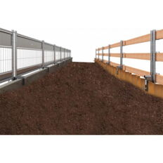 Guard-railing post #made of Ø 48 mm tube