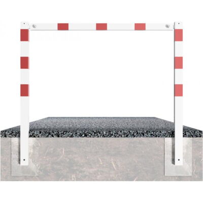 Stationary access barriers#for bolting on site#with top bar