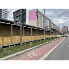 Pedestrian tunnel element