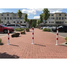 Barrier posts#Steel tube Ø 60 x 2,5 mm#stationary#to be fixed by plugs