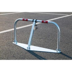 Car-park barrier hoop#foldable with Euro profile#lock cylinder