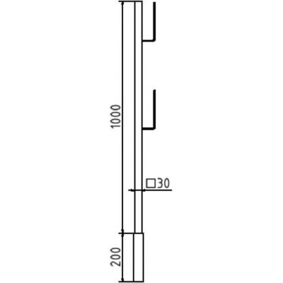 1.00 m extension #for corner/bracket scaffolding