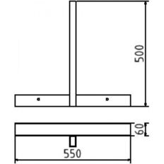 Simple wooden fence stand#with matching top part