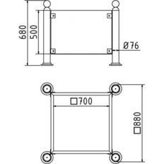 Planters#Vertical round tubes Ø 76 mm