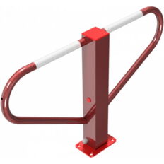 Car-park barrier foldable#with triangular lock#self-engaging lock