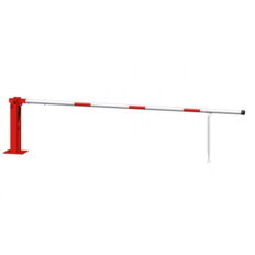 Manual barrier#with pneumatic spring#and hinged pole support