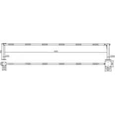 Manual barrier#with pneumatic spring#and fixed pole support