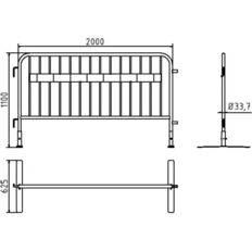 Crowd barrier type SE