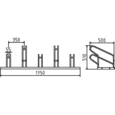 Bicycle parking rack