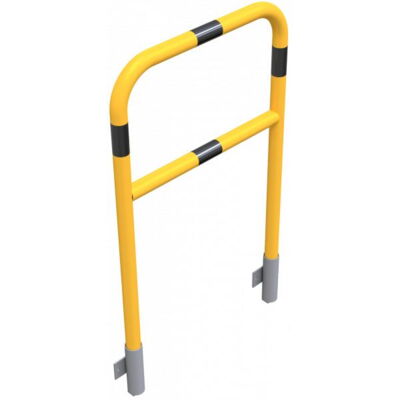 Protective bar made of steel tubing#Ø 48 x 2.5 mm#with crossbar#for wall mounting