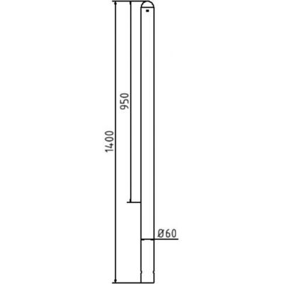 Ornamental bollard#Series 468B#Ø 60 mm