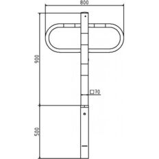 Passage and#car-park barrier#removable with Euro #profile cylinder lock