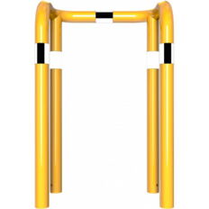 Anti-nudge hoop#double hoop#steel tube Ø 76 mm#yellow / black