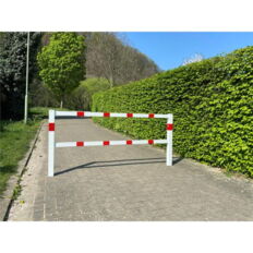 Stationary access barriers#welded#with top bar