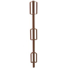 Guard-railing post Ø 33.7 mm#for folding scaffold trestle "Compakt S"