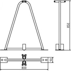 Mobile fence stand