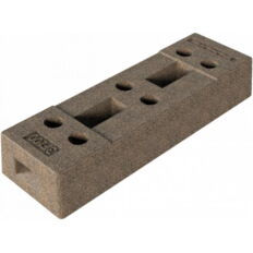 Mobile fence base #plate of concrete