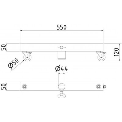 Mobile fence roller adapter