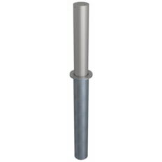 fully retractable#Stainless steel post #Ø 154 mm