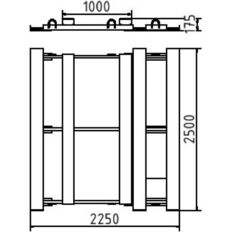 Pallet for#crowd barriers