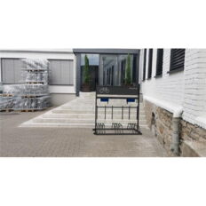 Mobile bicycle stand #with advertising sign