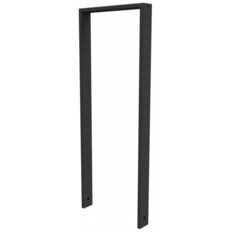 Lean-on hoop made of steel tube#Square tube, 80 x 20 mm