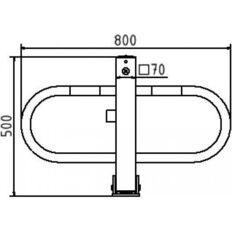 Car-park barrier#foldable with#triangular lock