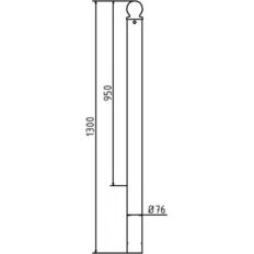 Ornamental bollard#Series 474B#Ø 76 mm