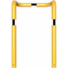 Anti-nudge hoop#double-sided, deep version#steel tube Ø 76 mm#yellow / black