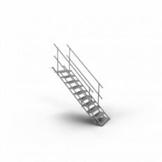 Construction staircase#made of steel