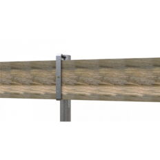 Guard-railing post Ø 48.3 mm#for crank and universal scaffolding trestle