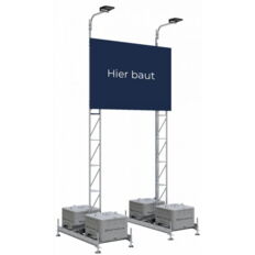 Mounting device# for various advertising board sizes