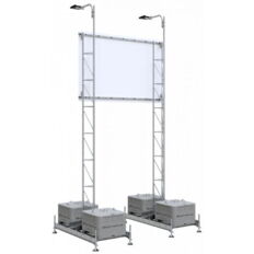 Mounting device# for various advertising board sizes