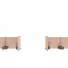 Individual parts #Wooden fence gate