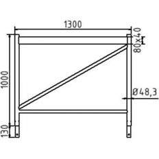 Fall protection#for crank & universal scaffolding trestles